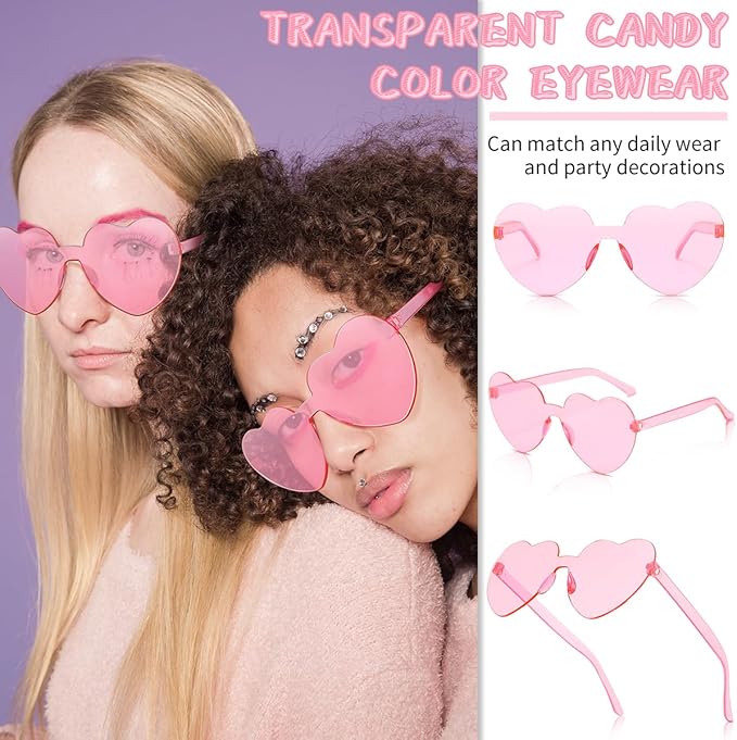 12/20/24 Pairs Heart Sunglasses - Image 3