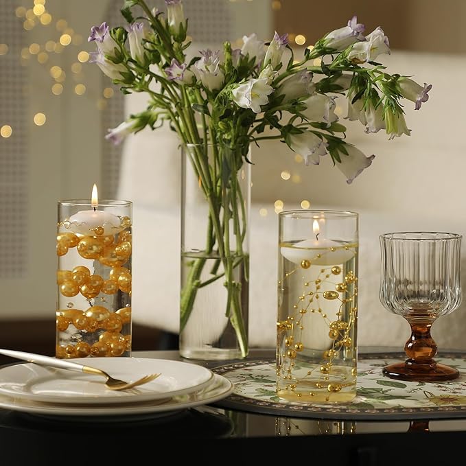Set of 12 Glass Cylinder Vases for Centerpieces - Image 4