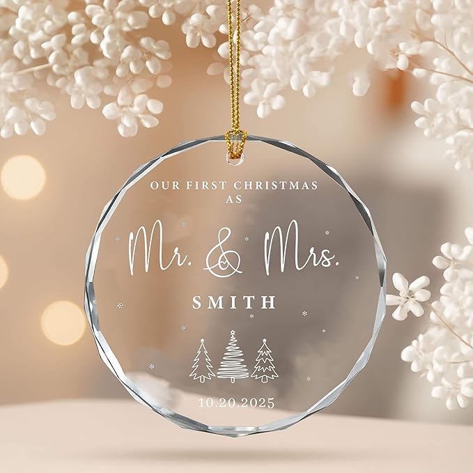 Personalized Glass Ornament 2025 - Image 4