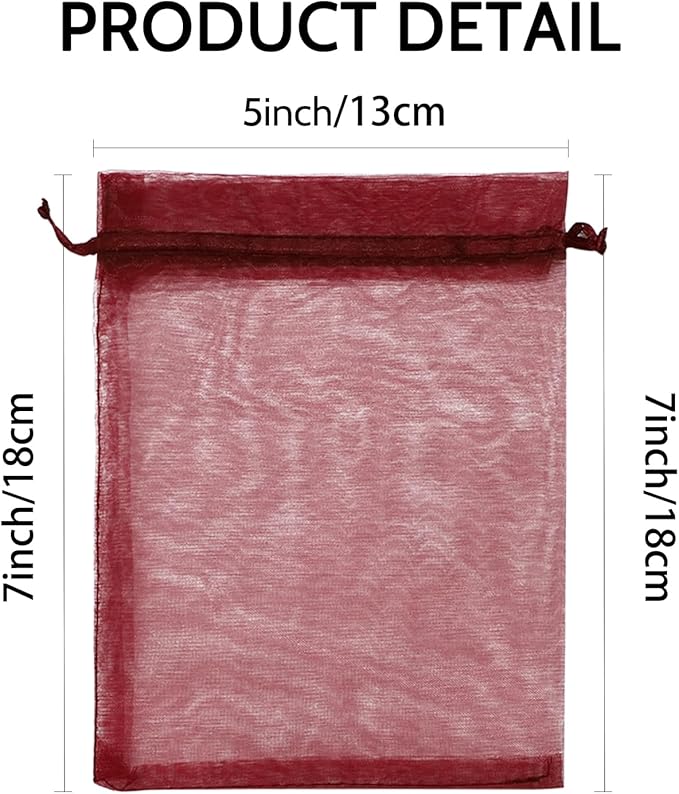 Wudygirl 100 PCS Organza Bags - Image 5
