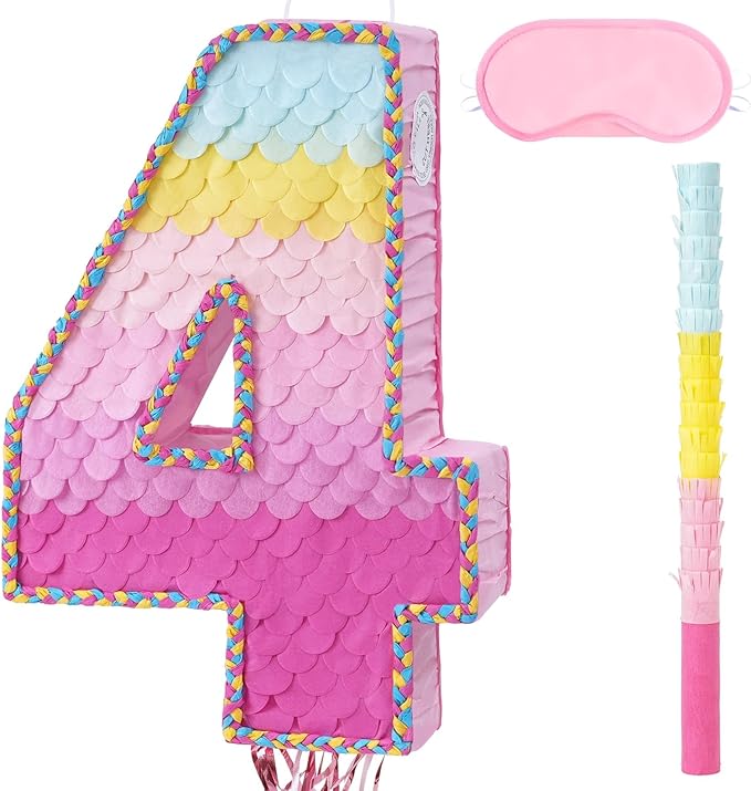 WERNNSAI Pink Sweet Four Pinata by WERNNSAI