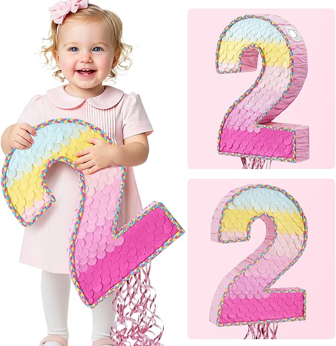 WERNNSAI Pink Sweet Two Pinata - Image 5