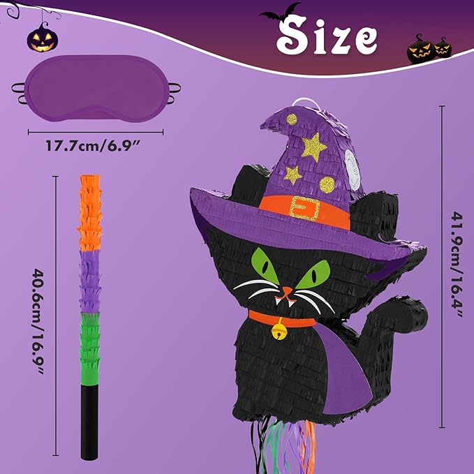 WERNNSAI Halloween Cat Pinata - Image 3