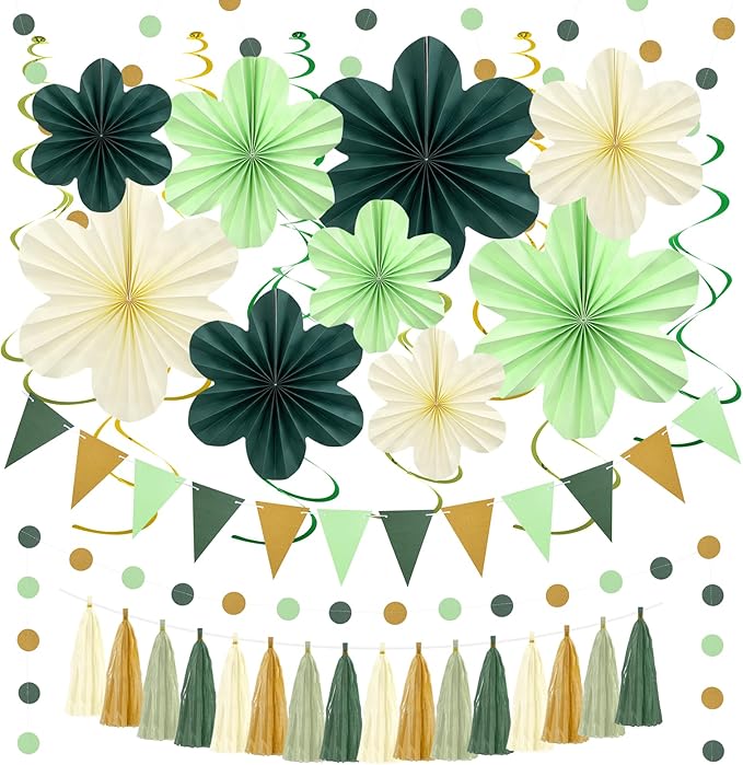 Sage Green Birthday Decoration, Plant Birthday Decorations by Marwey