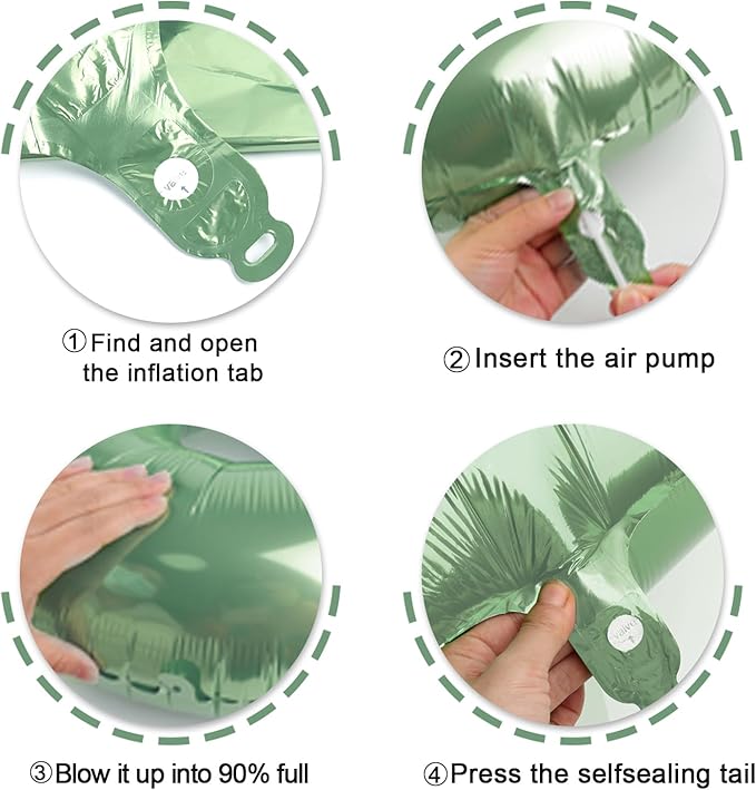 Sage Green Number 7 Birthday Balloon 40 Inch, Digital Balloons - Image 3