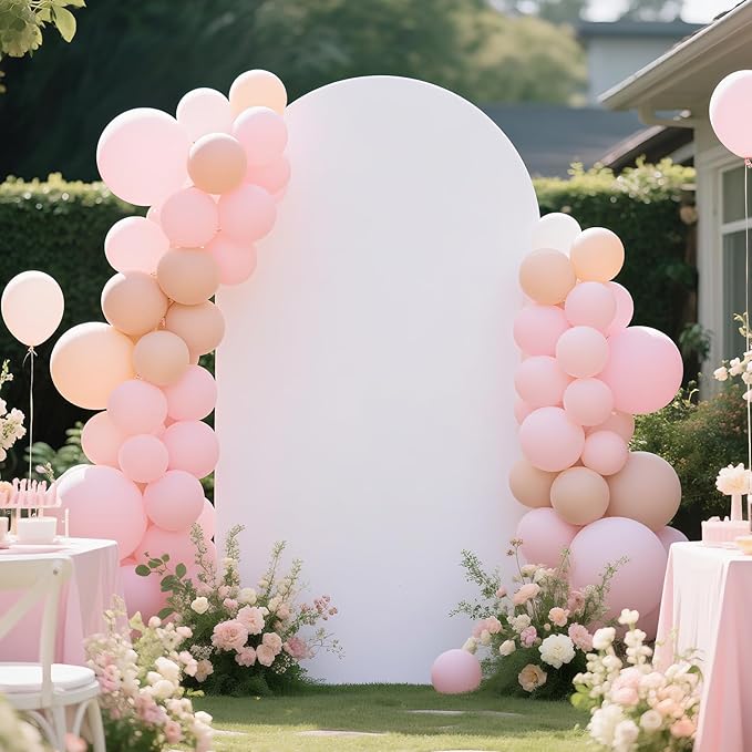 Ledido Wedding Arch Backdrop Cover 7.2FT Arch Covers Fitted Stretchy Spandex - Image 5
