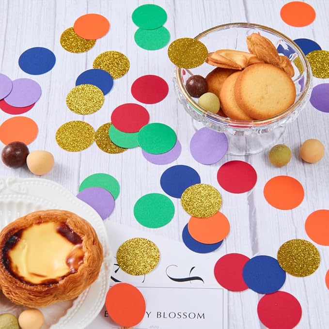 Rainbow Confetti Table Decoration - Image 2