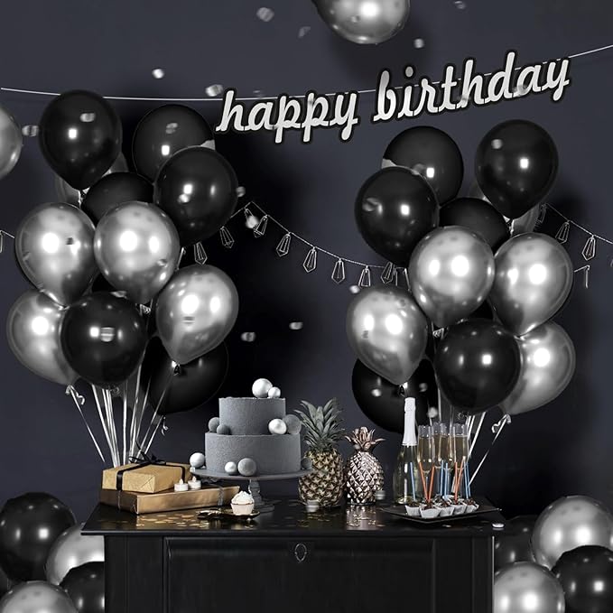 Black and Silver Balloons - Image 7