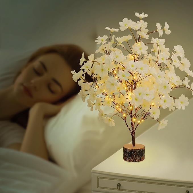 19Inch Cherry Blossom Tree Light, Lighted Artificial Tree - Image 5