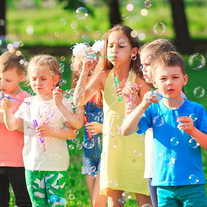 AFZMON 24Pcs Glitter Mermaid Bubble Wands - Image 6