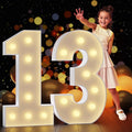Marquee Numbers 3 Feet Tall Large Light Up Numbers 13th 13 Year Old Thirteen by Letsmakeitimpressive