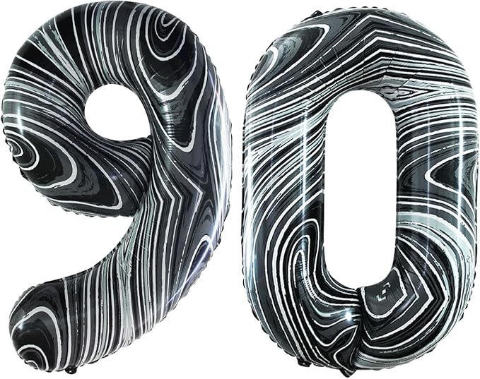 GOER Number 90 Balloons for 90th Birthday Party Decorations, 42 Inch Jumbo Foil by GOER
