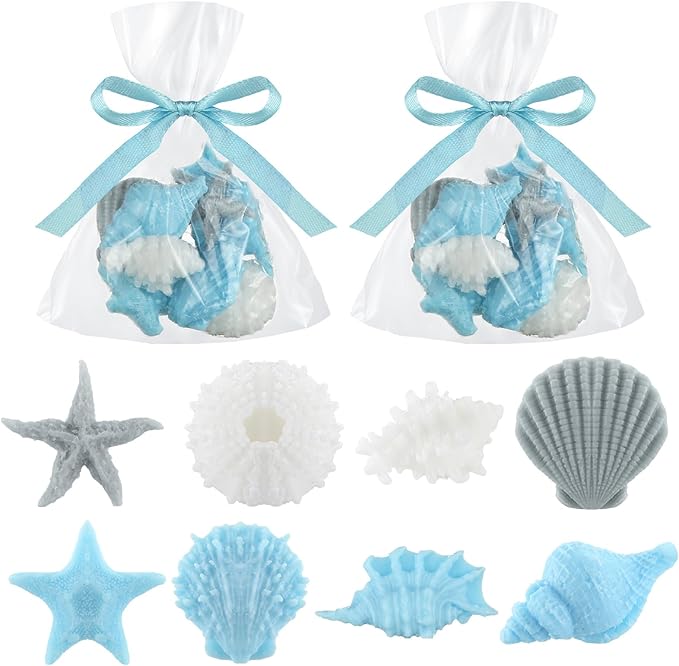 200g Sea Glass Soap Decor Seashell Decorative Soaps by Lineshading