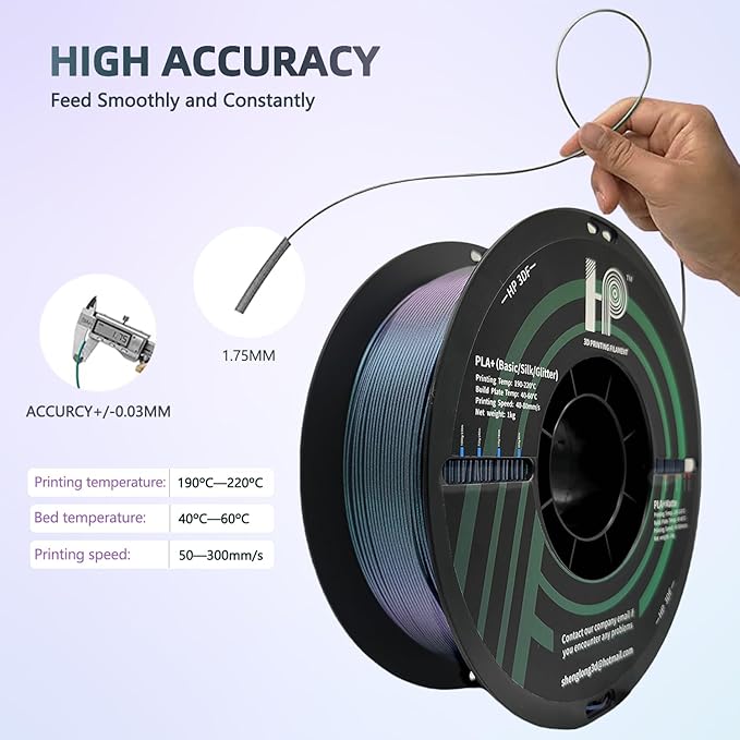 3D Printer Filament, Color Changeable PLA Filament 1.75mm, Changes Color - Image 5