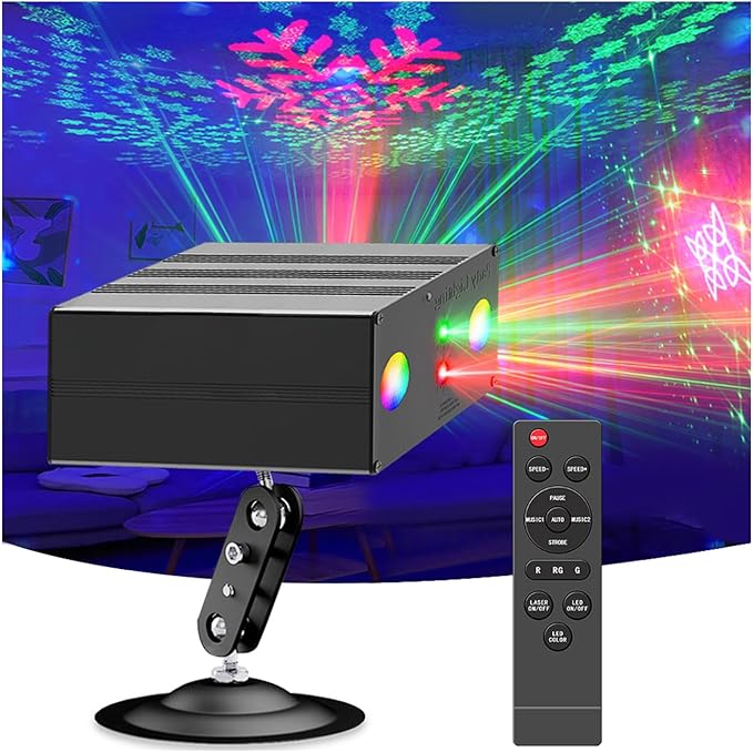 Party Lights, Disco DJ Strobe Light Rave Stage Projector Effect Dance Club by SPOOBOOLA