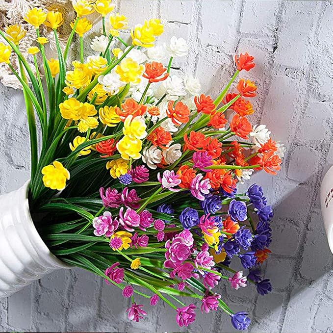 10 Bundles Artificial Daffodil Outdoors Flowers - Image 5