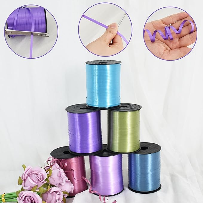 TONIFUL 500 Yards Curling Ribbon-Balloon Ribbon-Balloon String - Image 3