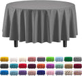 Party Solids 12-Pack Premium Plastic 84-Inch Round Tablecloth by Exquisite