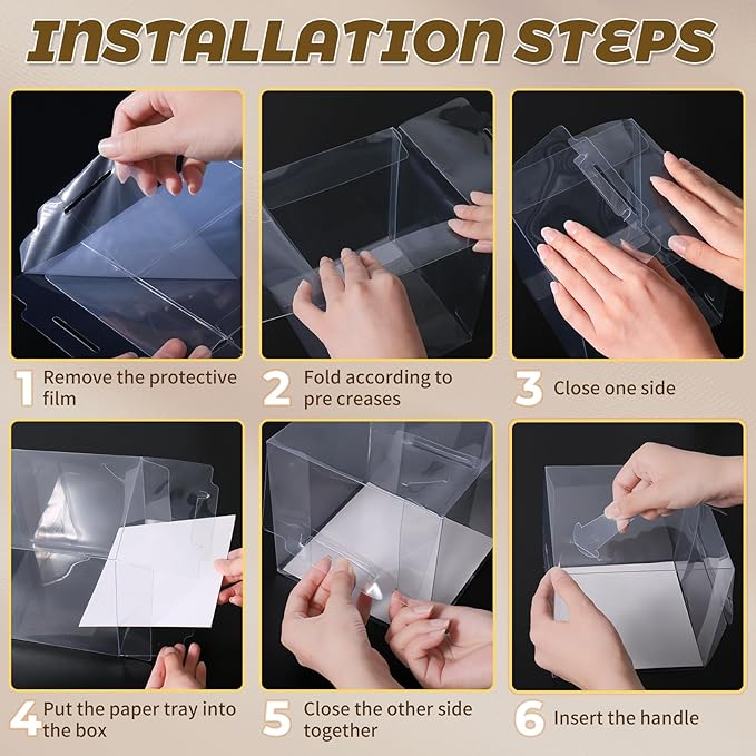 2 inch Clear Cake Boxes 30 Pack - Image 4
