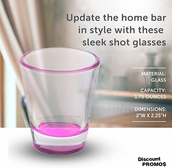DISCOUNT PROMOS Shot Glasses Set 1.75 oz. Set of 10 Bulk Pack, Wedding Favor - Image 4