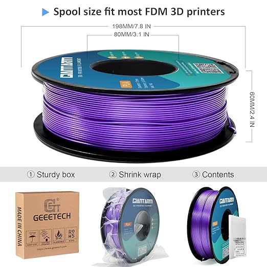 GIANTARM 3D Printer Filament, 1Kg Spool, 1.75mm Dimension Accuracy +/- 0.03mm - Image 6