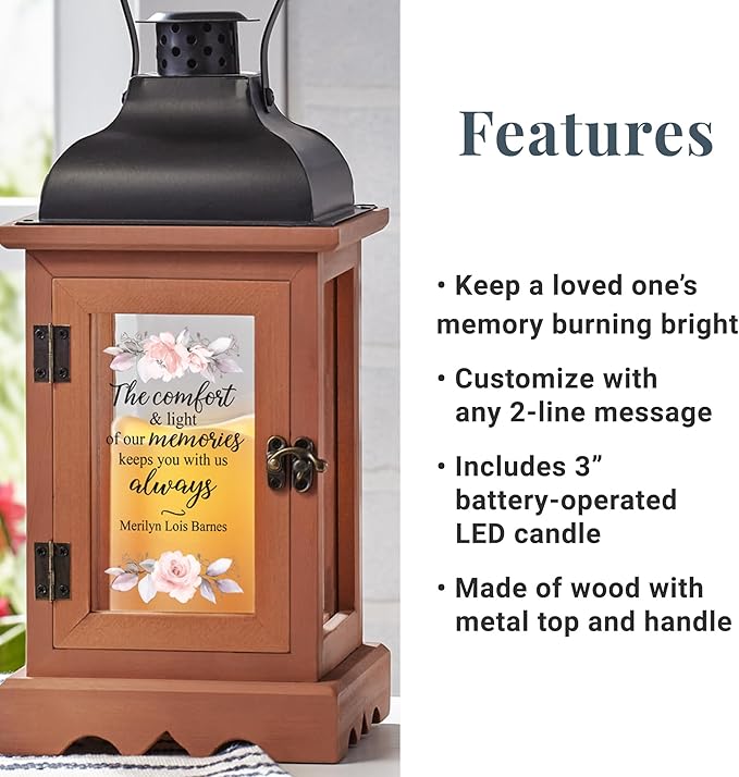 Let's Make Memories Personalized Memorial Lantern - Image 4