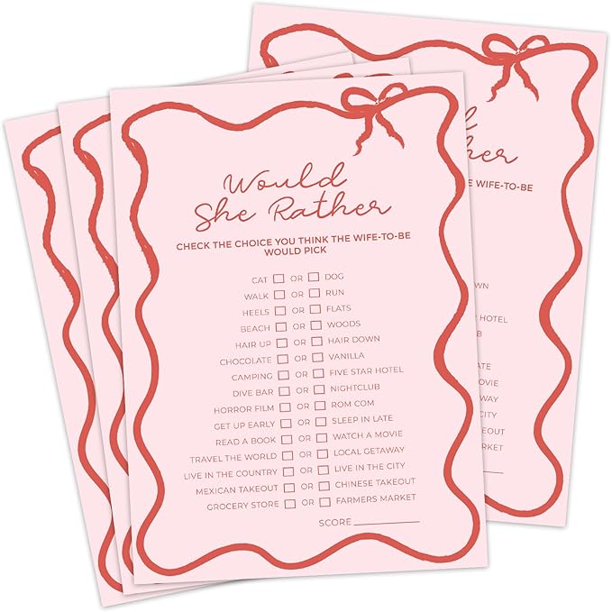 DEEKA 30 PCS Bridal Shower Games Card - Image 9