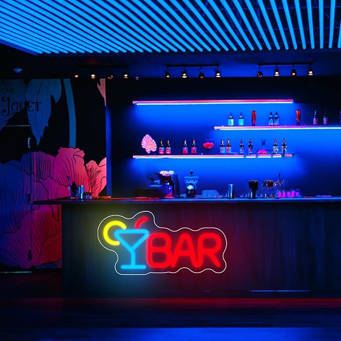 Bar Neon Sign Neon Bar Lights Bar Neon Signs by INSNEnNNeonSignsFactory1999