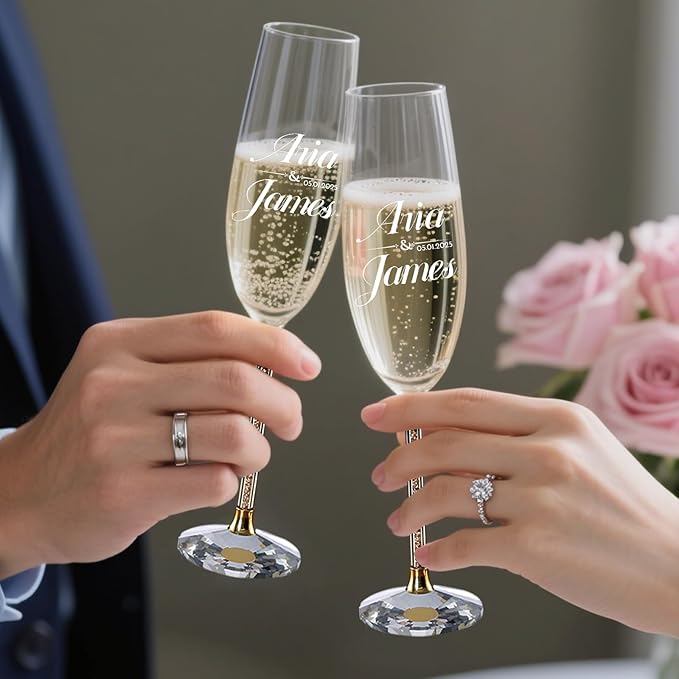 HJX Personalized Wedding Cake Knife and Server Set - Image 3