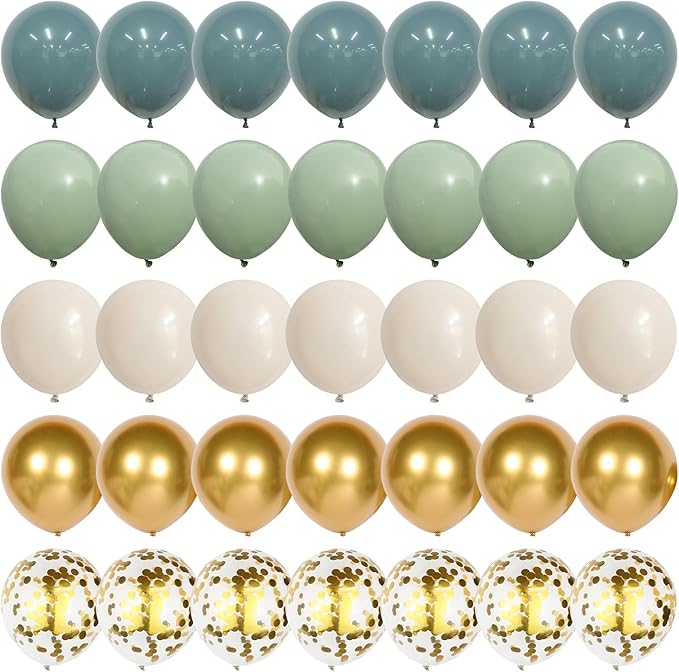 Dusty Blue Sage Green Balloon - Image 8