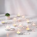 NUPTIO Clear Tealight Candle Holders: Set of 24 Glass Votive Holders Bulk by Nuptio