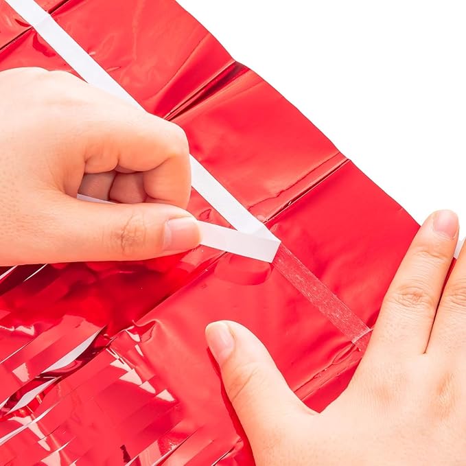 Foil Fringe Curtain Christmas Party Decorations - Image 9