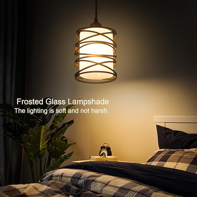 Modern Mini Pendant Light Fixture Kitchen Island Pendant Lighting 6.30''Matte - Image 6