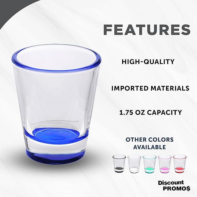 DISCOUNT PROMOS Shot Glasses Set 1.75 oz. Set of 10 Bulk Pack, Wedding Favor - Image 2