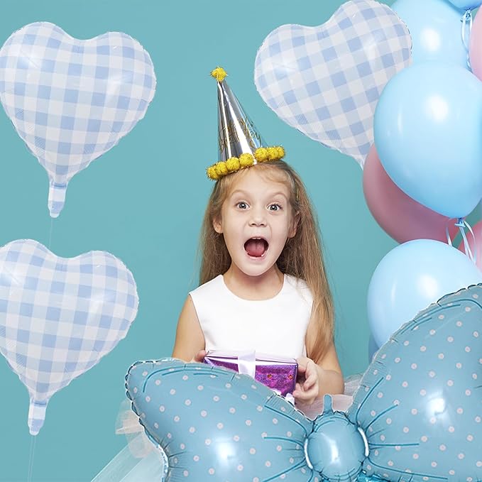 36 Inches Bow Foil Balloon Huge Bowtie Blue Balloon - Image 5