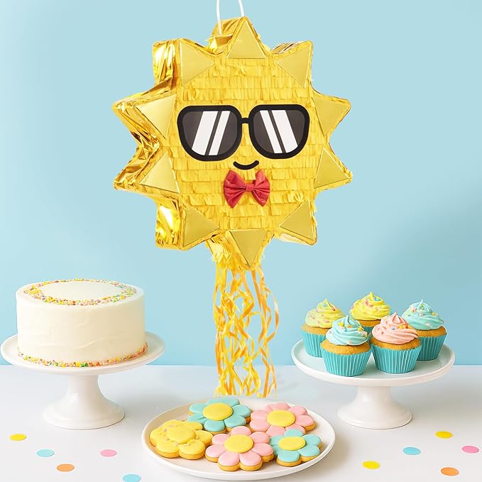 WERNNSAI Sun Pinata-Sunshine Party Decorations pull string Sun Pinata - Image 3