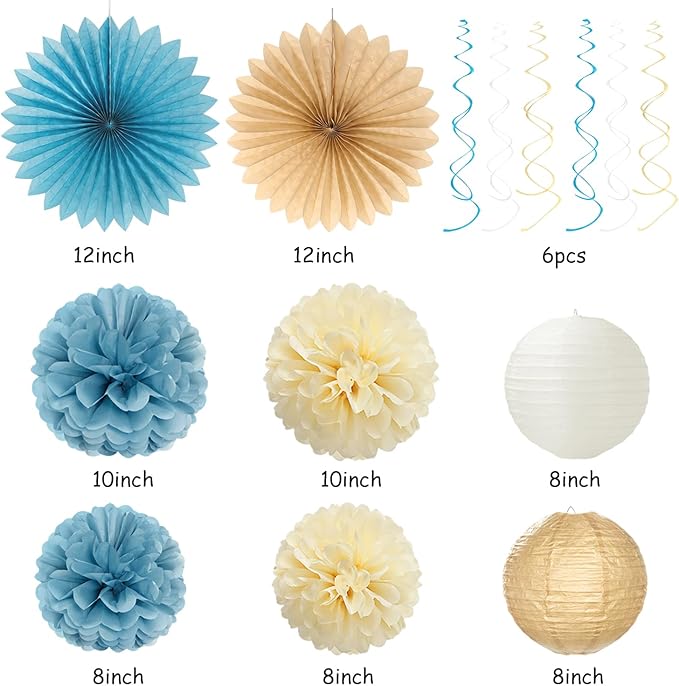 Light-Dusty Blue 18th Happy-Birthday Party-Decorations - Image 4