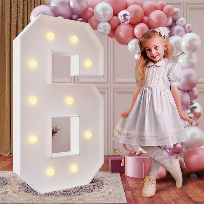 imprsv 4FT Marquee Numbers, DIY Light Up Numbers by Letsmakeitimpressive