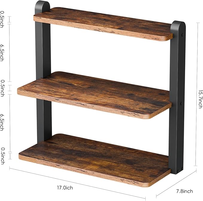 KLM Cupcake Stand, 3 Tier Stepped Wood Display Stand - Image 2