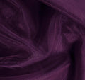 VDS Dark PurpleOrganza Fabric, 40 Yards Continuous, 45” Wide, Wedding Party by VDS