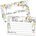 Floral Advice and Wishes Cards, Double-sided Blank Cards Suitable by ZEDEV