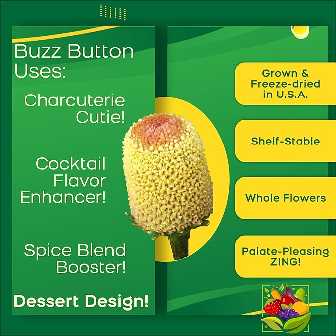 Buzz Buttons Edible Flowers for Cocktails & Desserts - Image 6