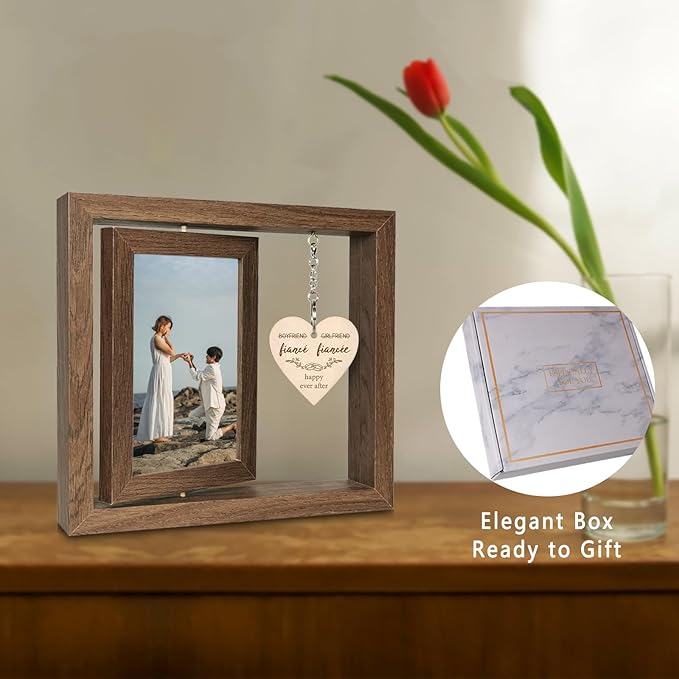 Fiancé Fiancée Picture Frame Engagement Gifts - Image 2