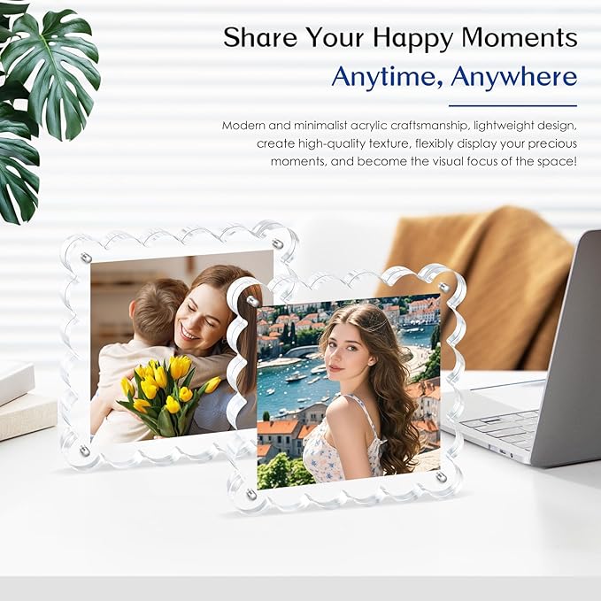 Acrylic Picture Frames. 5×5inch 6Pack - Image 6