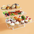 Upgraded Dessert Table Display Set, Acrylic Cupcake Buffet Dessert Risers Stands by BAKZON
