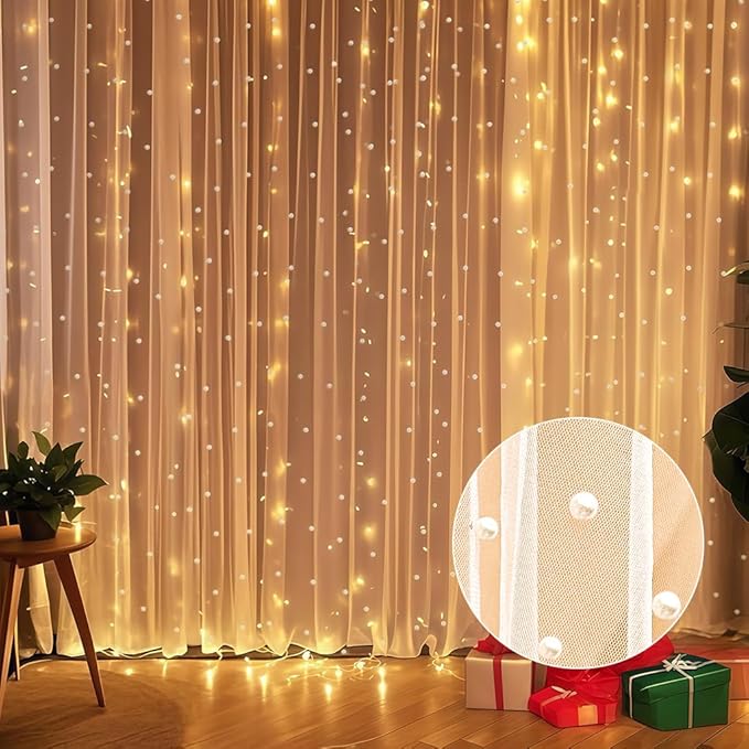 10 x 10 FT Pearl White Tulle Backdrop Curtain - Image 7