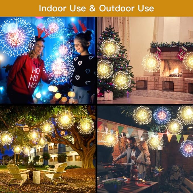 Admitrack String Lights Christmas Lights, 198 LED 8 Modes Dimmable - Image 4