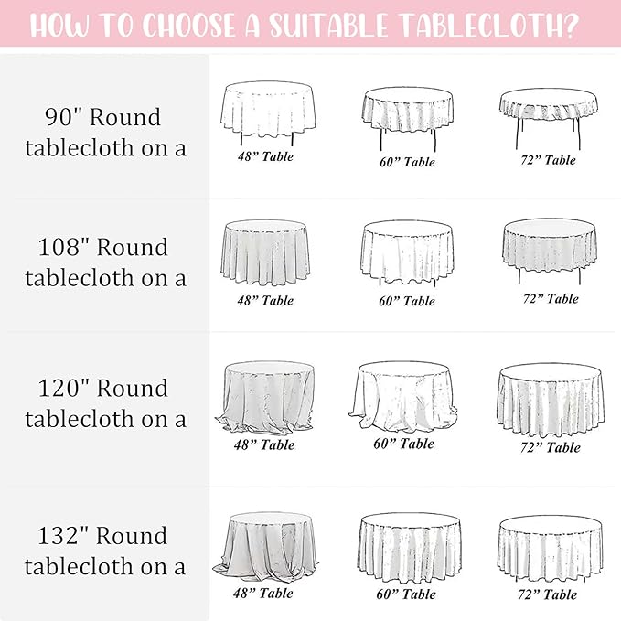 8 Pack Premium Pink Tablecloth - Image 7