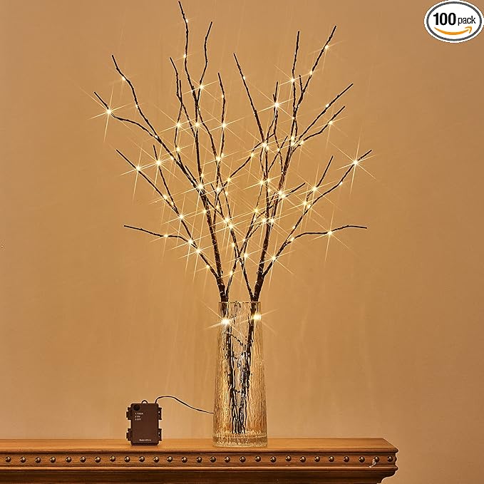 Birchlitland Lighted Brown Branches 32IN 100 LED by Birchlitland