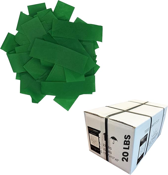 Ultimate Confetti, Dark Green Biodegradable Confetti - Image 8